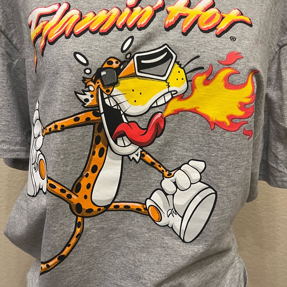 Gray Flamin' Hot Graphic T-Shirt